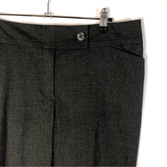 Ann Taylor Signature Charcoal Gray Wide Leg Dress Pant 6 - Picture 3 of 3